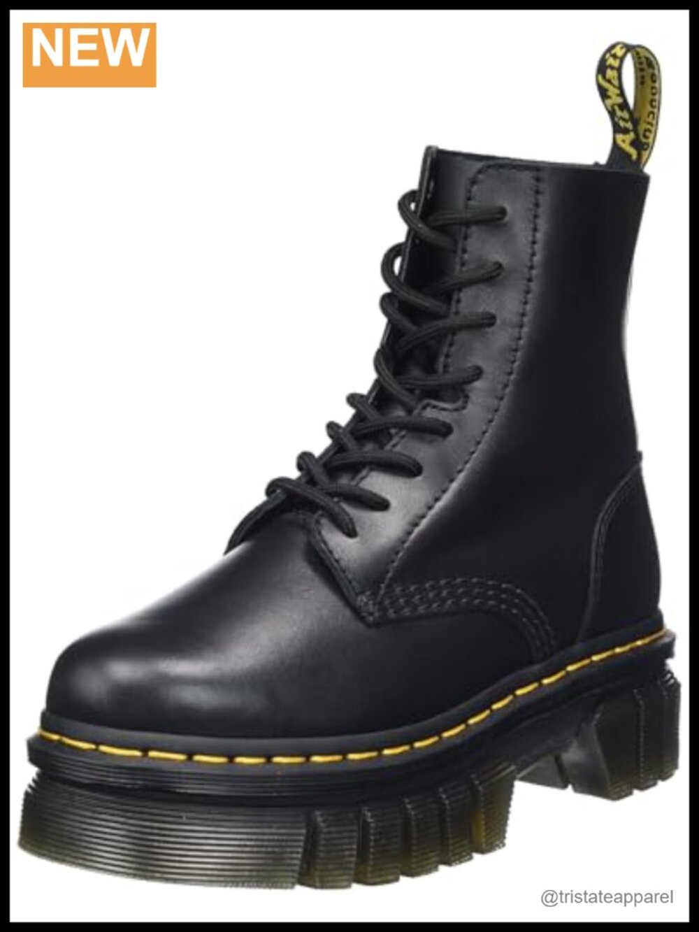 Dr. Martens Audrick 8-eye Boot, Nappa Lux Leather, Platform Sole